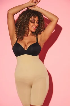 Aansluitende shaping shorts met antislip rand