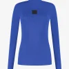 Aansluitende top met logo patch en col