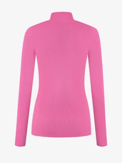 Aansluitende top met logo patch en col