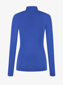 Aansluitende top met logo patch en col