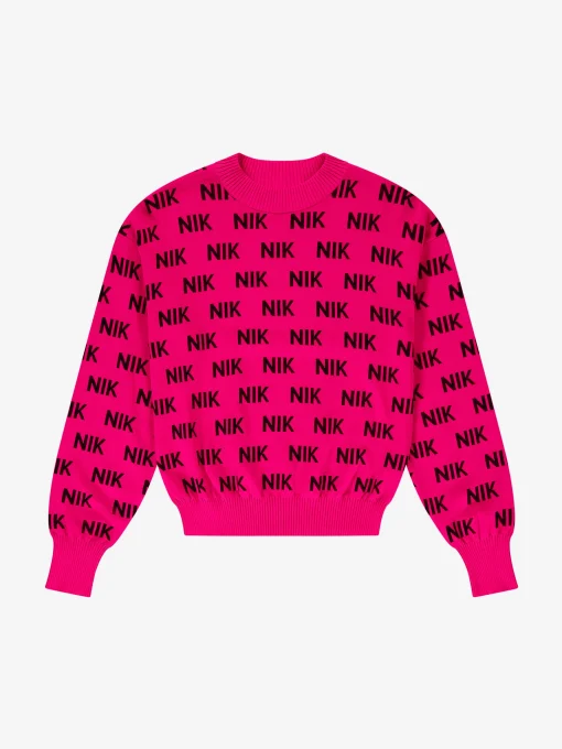Aansluitende trui met NIK&NIK logo patroon