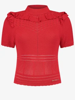 Ajour knit top