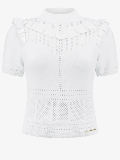 Ajour knit top