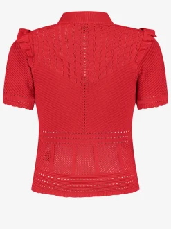 Ajour knit top