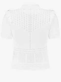 Ajour knit top