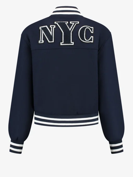 Baseball jack met N-logo en knopen