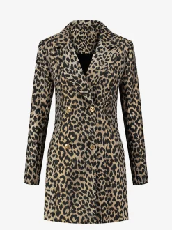 Blazer jurk met dieren print