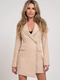 Blazer jurk met N-knoop