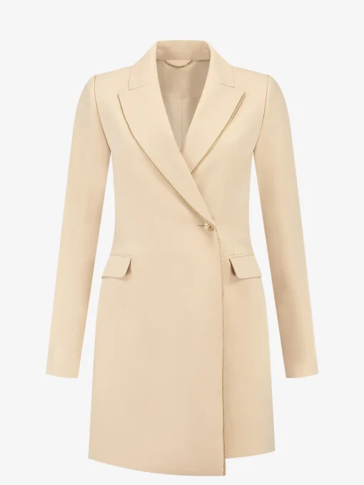 Blazer jurk met N-knoop