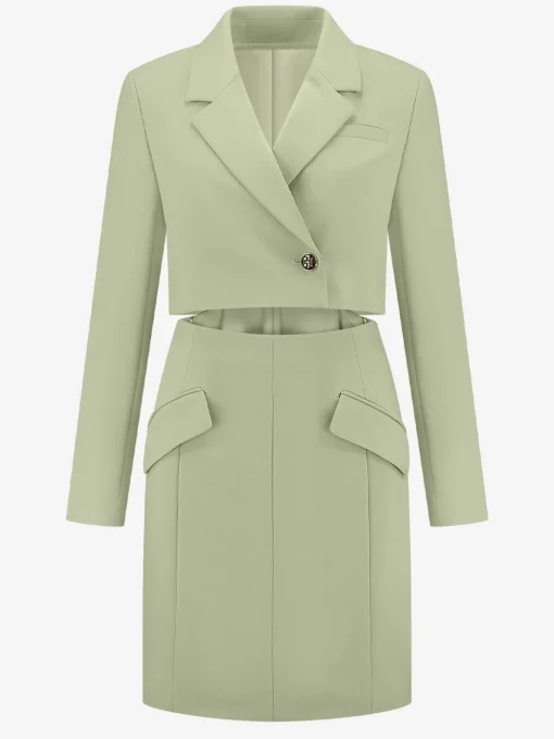 Blazer jurk met open detail