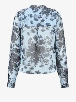 Bloemenprint blouse met ruches