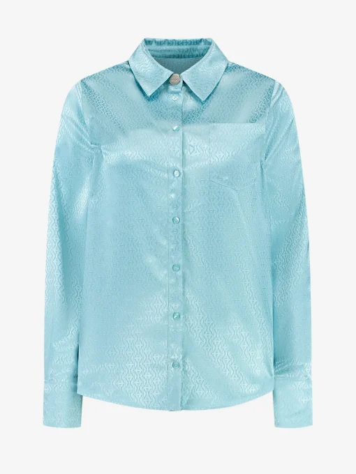 Blouse met all over n logo