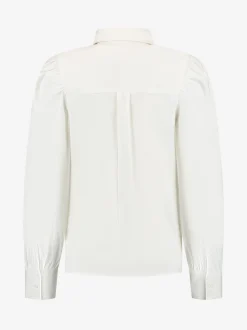 Blouse met bloem detail