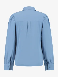 Blouse met bloem detail