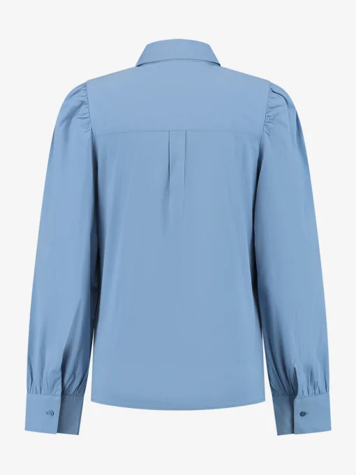 Blouse met bloem detail