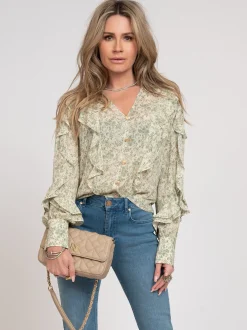 Blouse met bloemenprint