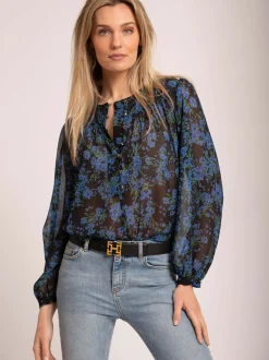 Blouse met bloemenprint