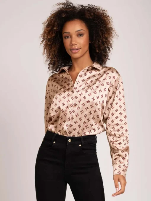 Blouse met FH patroon