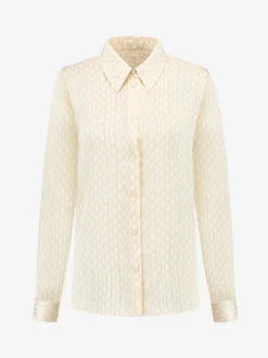 Blouse met logo patroon