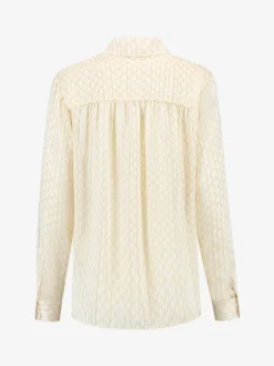 Blouse met logo patroon