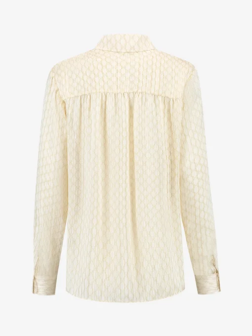 Blouse met logo patroon