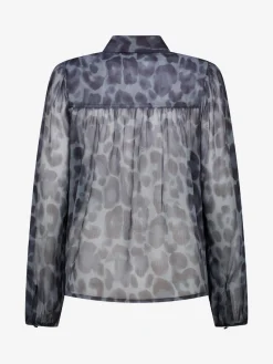 Blouse met luipaardprint