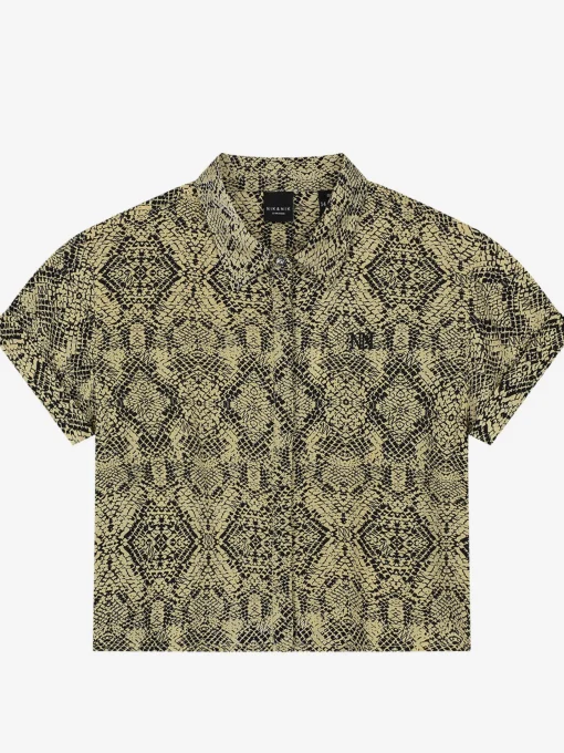 Blouse met slangenprint