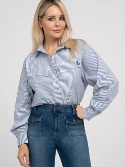 Blouse met strepen