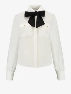 Blouse met strikkoord