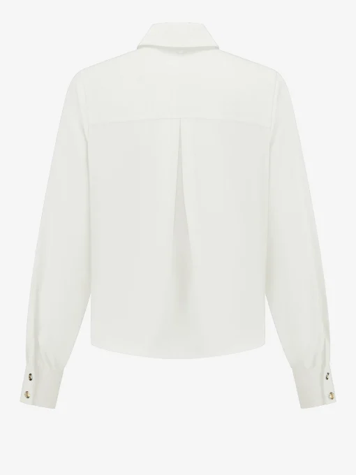 Blouse met strikkoord