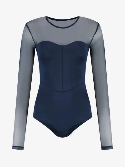 Body met mesh mouwen