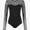 Body met mesh mouwen