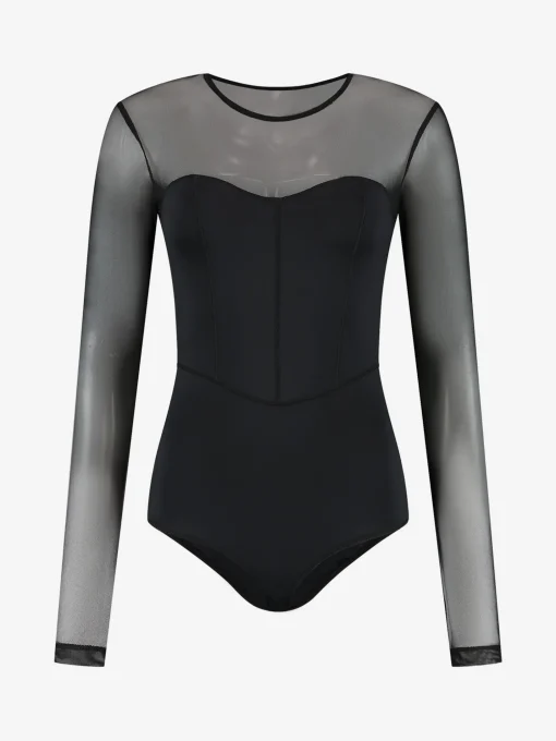 Body met mesh mouwen