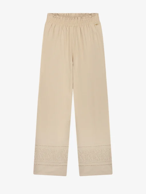 Broek met embroidery
