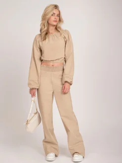Broek met embroidery