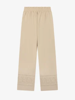 Broek met embroidery