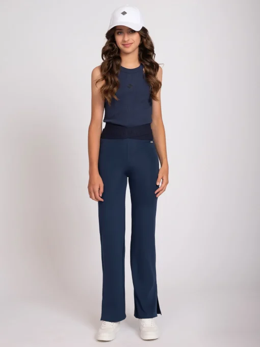 Broek met taille detail