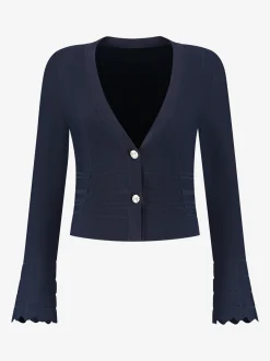 Cardigan met golvende mouwen