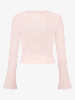 Cardigan met golvende mouwen