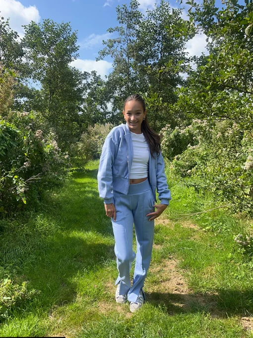 Cardigan met pailletten logo
