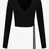 Cardigan met strikkoord