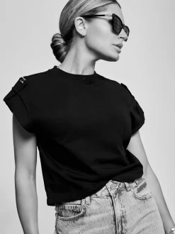 Cat-eye zonnebril met N logo monogram
