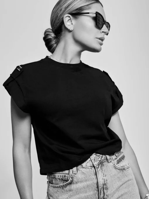 Cat-eye zonnebril met N logo monogram