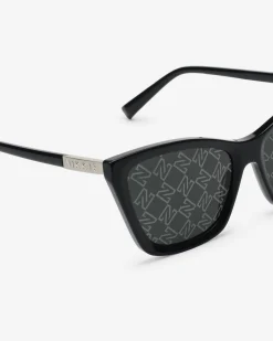 Cat-eye zonnebril met N logo monogram