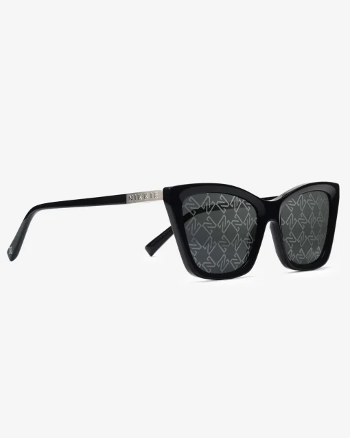 Cat-eye zonnebril met N logo monogram