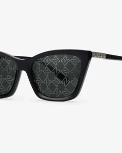 Cat-eye zonnebril met N logo monogram