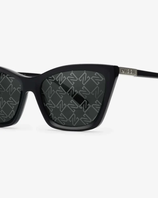 Cat-eye zonnebril met N logo monogram