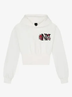 Cropped hoodie met logo