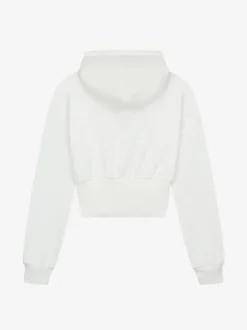 Cropped hoodie met logo