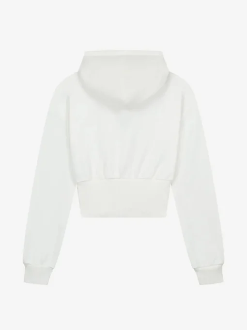 Cropped hoodie met logo